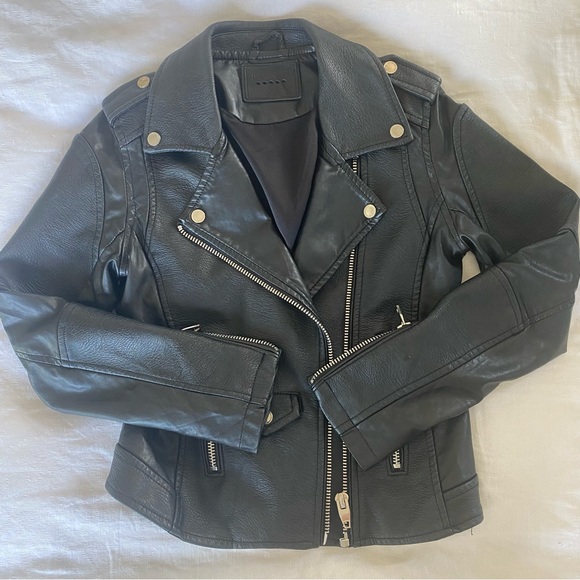 Blank NYC Black Vegan Leather Moto Jacket - Picture 2 of 5